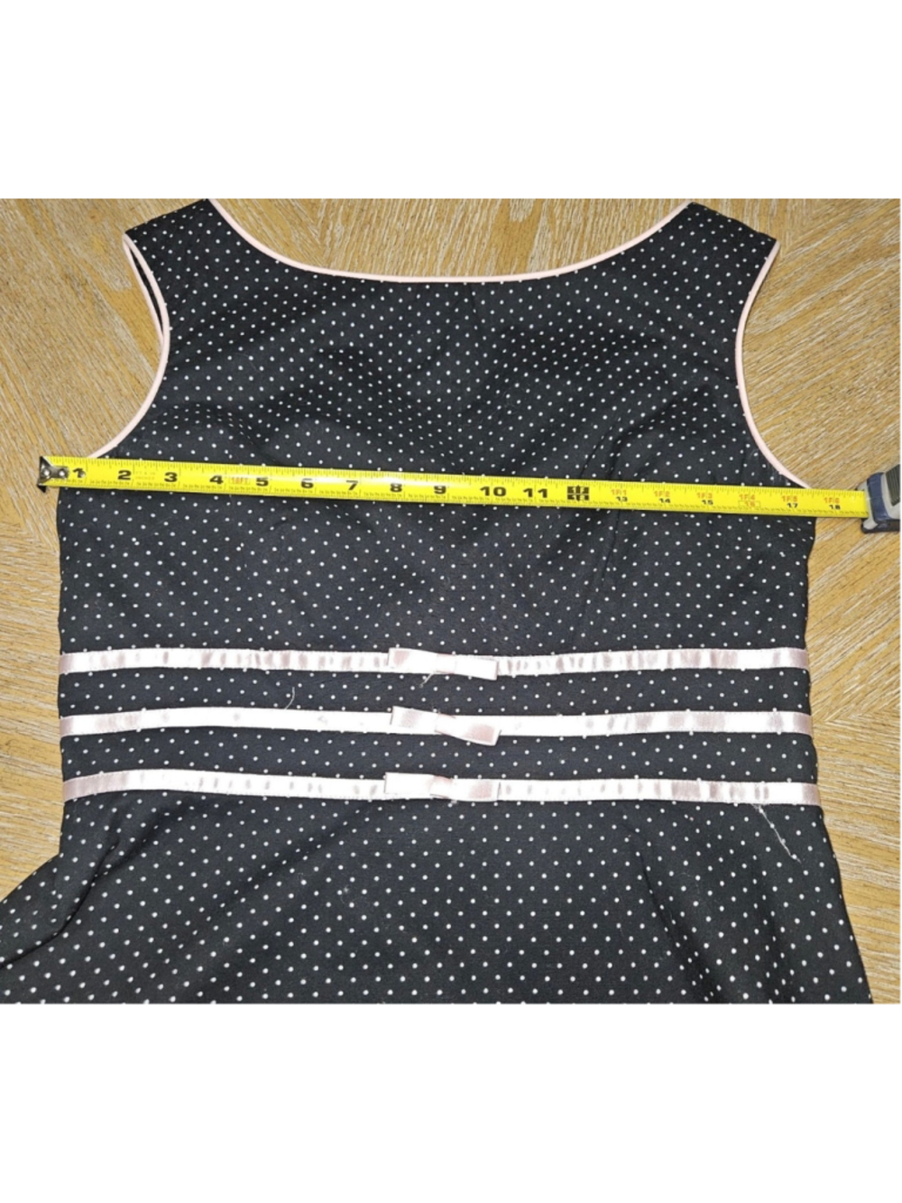 Vtg Jessica Howard Pinup A Line Polka Dot Dress Feminine Retro Coquette 2000s S - Picture 13 of 14